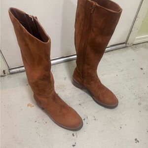 SM New York Tan Heeled Boots